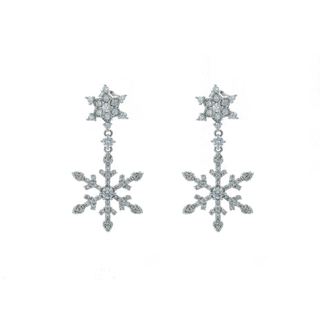"Snowflake Drop" Earrings