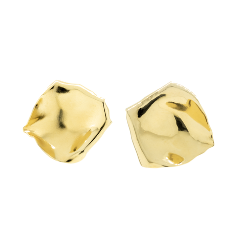 "Gold Rose Petals" Clip-on Earrings