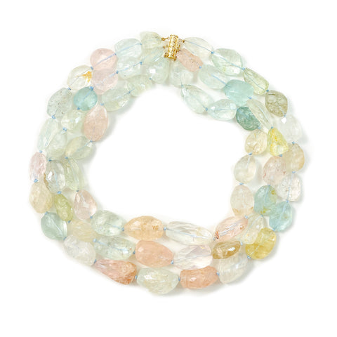Multicolour Aquamarine Necklace