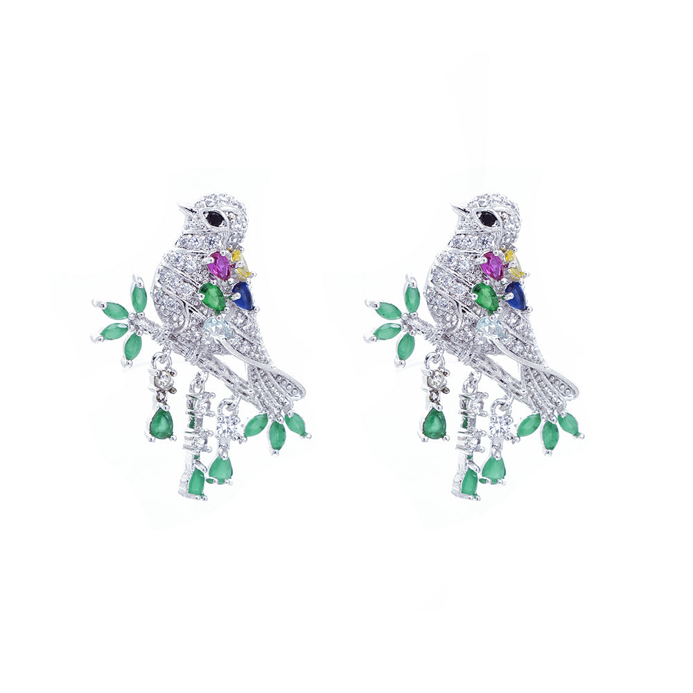 "Branch & Bird" Earrings