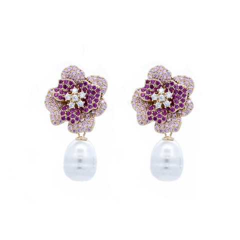 "Flower & Pearl" Earrings