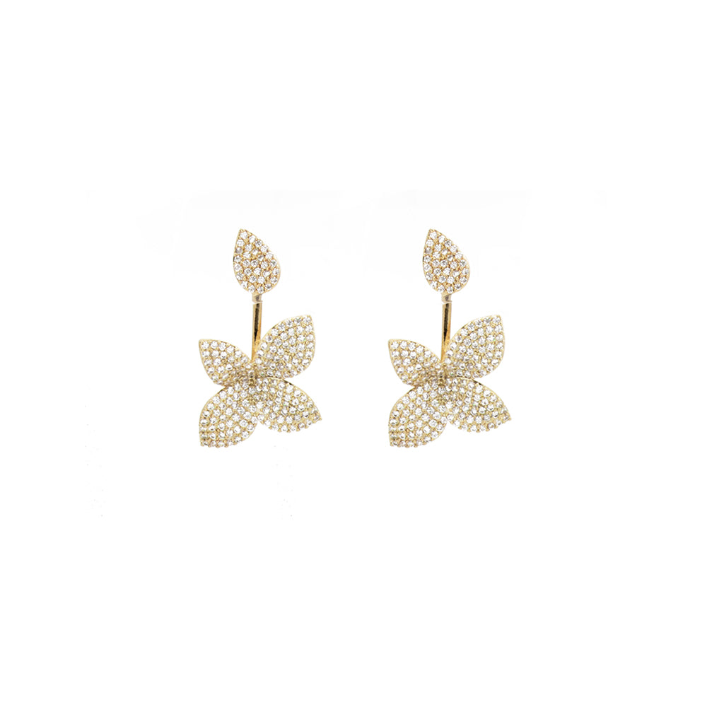 "Gold Butterfly Drop" Earrings
