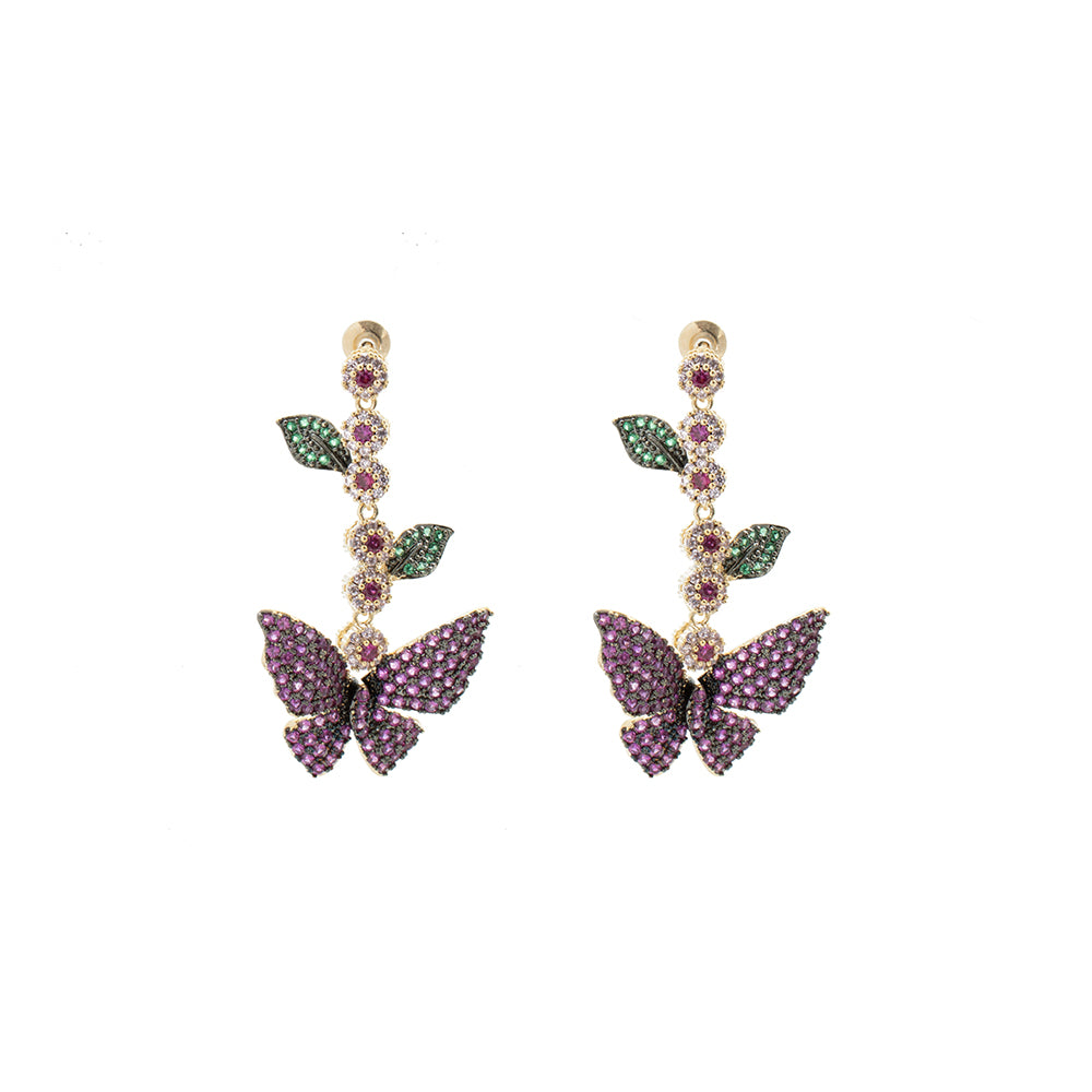 "Multicolour Butterfly" Earrings