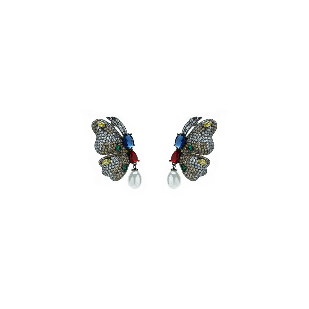 "Multicolour Butterfly" Earrings