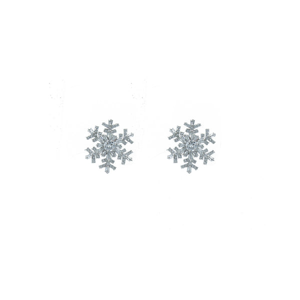 "Small Snowflake Stud" Earrings