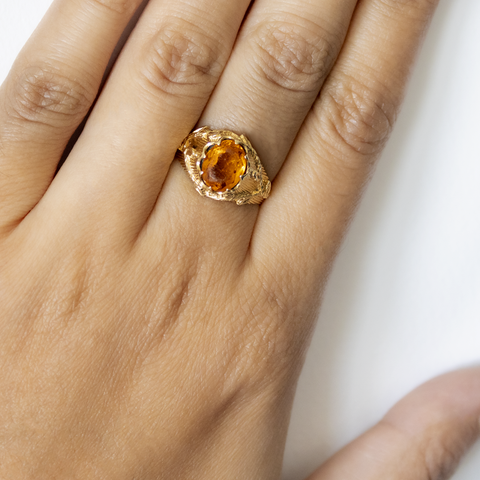 "18k Gold and Citrine" Ring