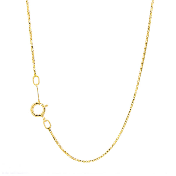 "14K Yellow Gold Filled Box Chain" Necklace