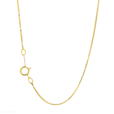 "14K Yellow Gold Filled Box Chain" Necklace