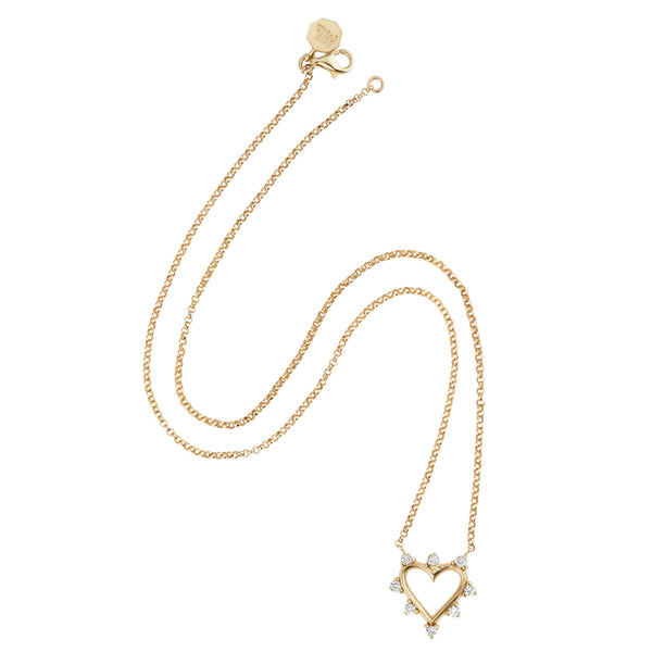 "Mini Heart Diamond" Necklace