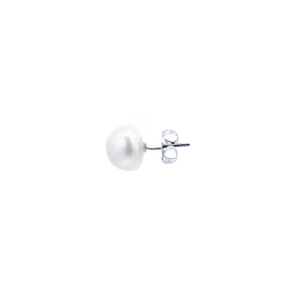 "Large Pearl Stud" Mono Earring