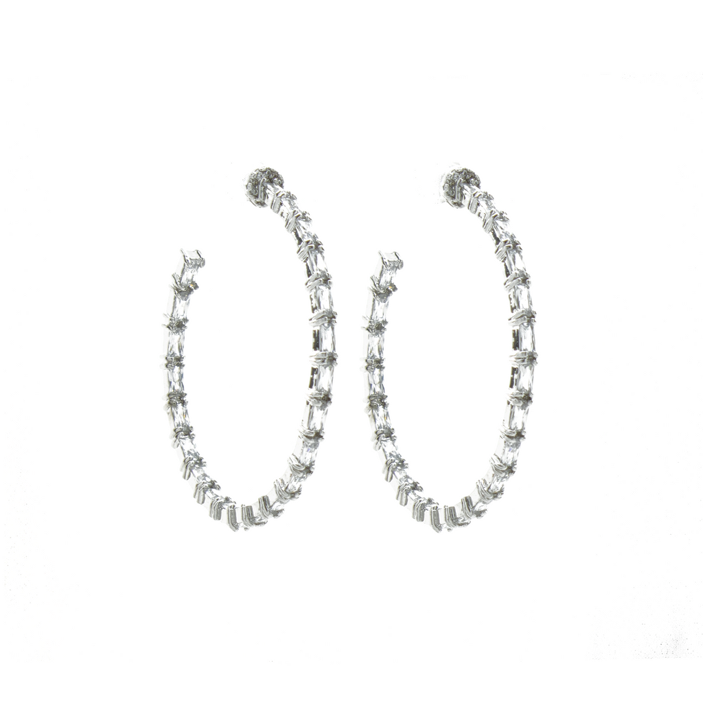 "Crystal Hoop" Earrings