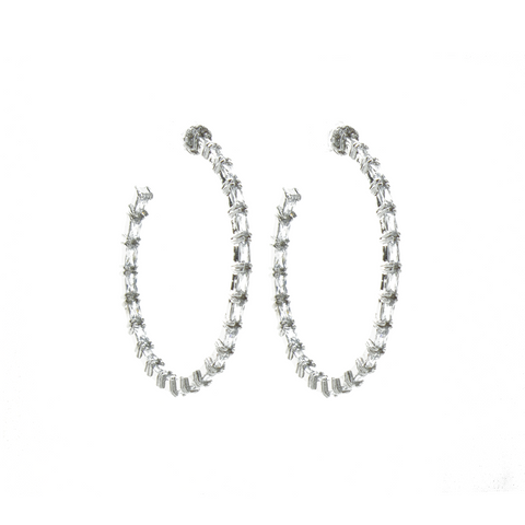 "Crystal Hoop" Earrings
