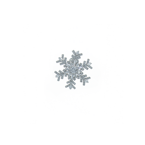 "Medium Snowflake Stud" Mono Earring