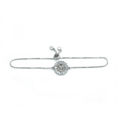 "Letter M Swarovski Crystal" Bracelet