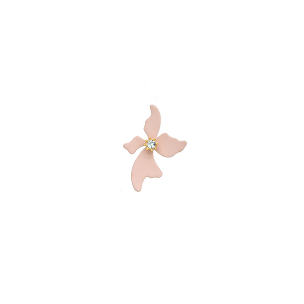"Small Pink Flower" Earrings