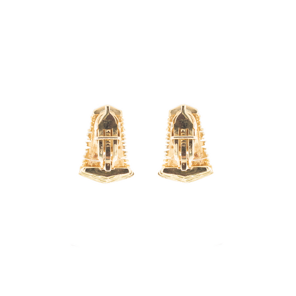 "18k Gold and Diamond Ear Clip" Earrings