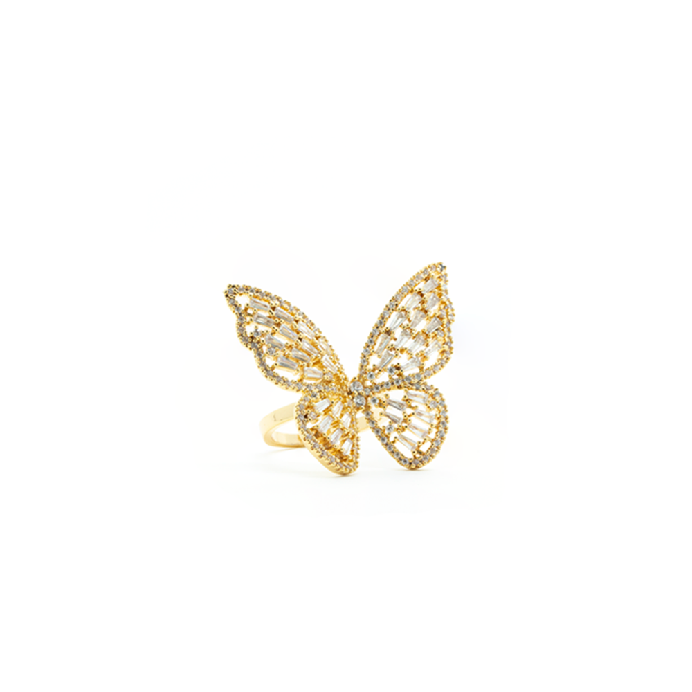 "Crystal Butterfly" Ring