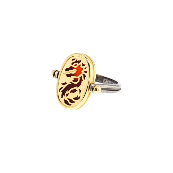 "4 ELEMENTS FIRE" 18K YELLOW GOLD RING