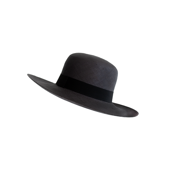 "Capeline Brisa" Black Panama Hat