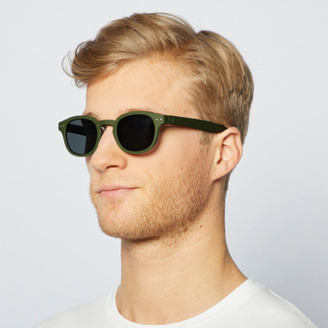 "C" Kaki Green Sunglasses