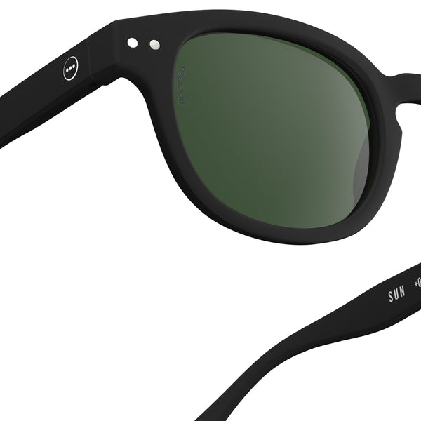 "C" Black Polarized Sunglasses