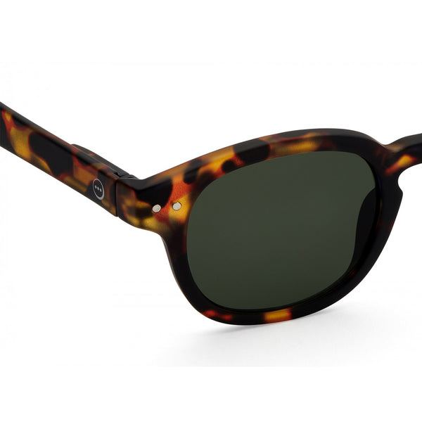"C" Tortoise Green Lenses Sunglasses