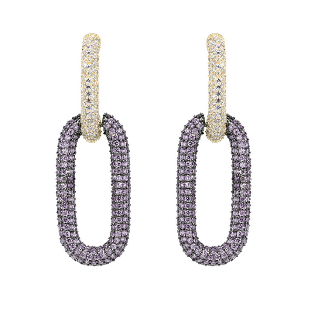 Chaine Paved Earrings