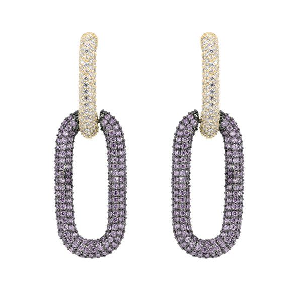 Chaine Paved Earrings
