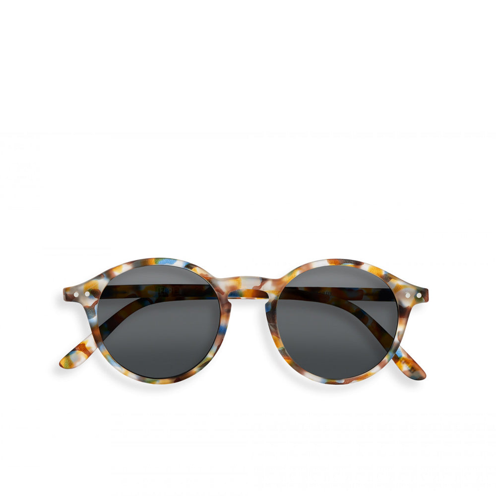 "D" Blue Tortoise Grey Lenses Sunglasses