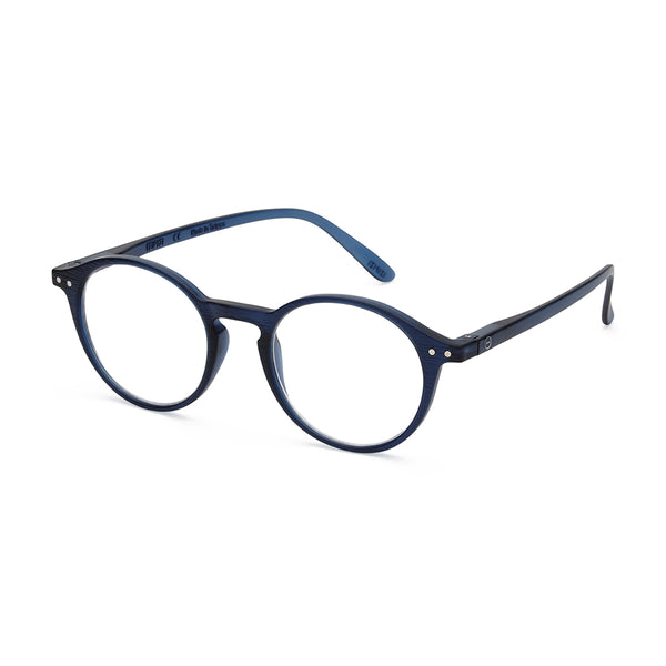 "D" Deep Blue Reading Glasses