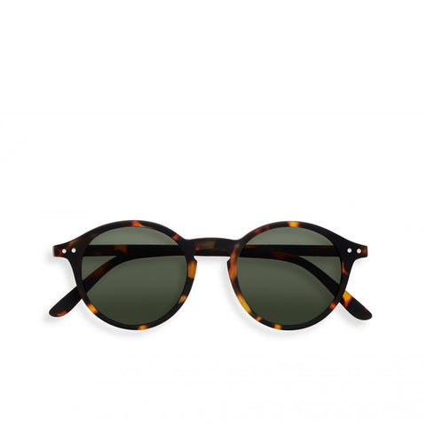 "D" Tortoise Green Lenses Sunglasses