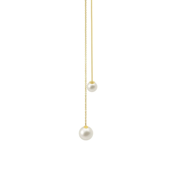"FISHING FOR COMPLIMENTS" 18K GOLD MONO EARRING