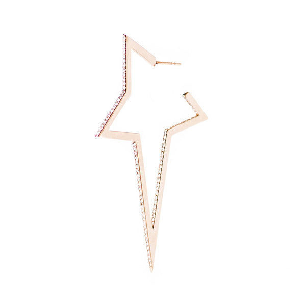 "Large Star" 18k Gold Mono Earring - ARCHIVES - 2