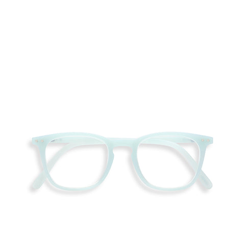 "E" Misty Blue Reading Glasses