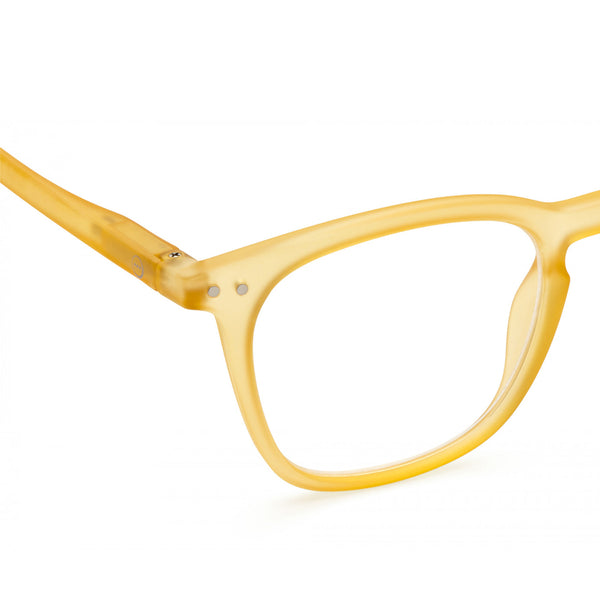 "E" Yellow Honey Reading Glasses