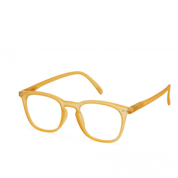 "E" Yellow Honey Reading Glasses