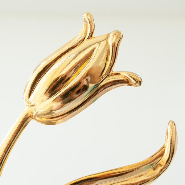 "TULIP" GOLD-PLATED ARM CUFF