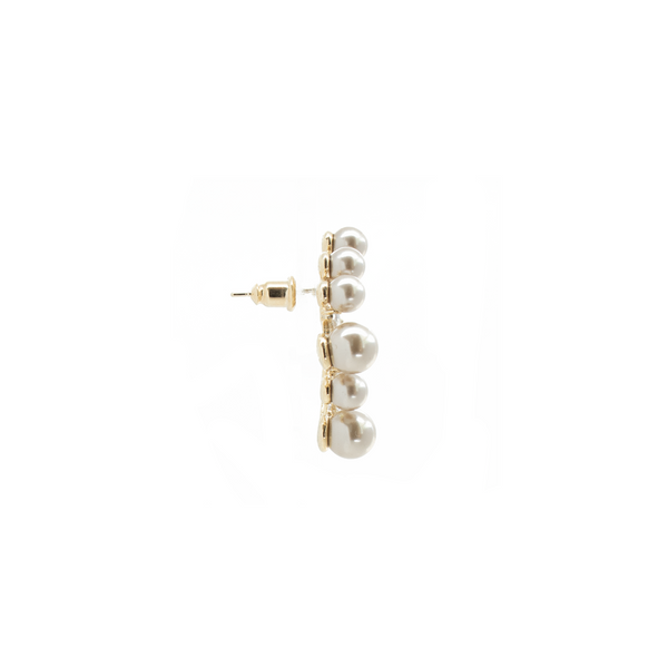 "Pearl & Crystal Moon" Earrings