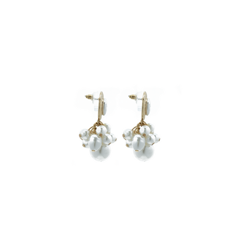 "Gold Pearl Drop" Earrings