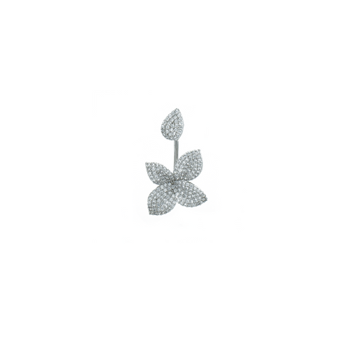 "Silver Butterfly Drop" Earrings