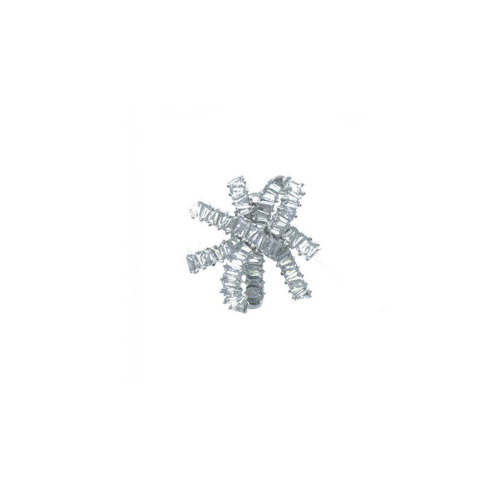 "Snowflake Large Stud" Mono Earring
