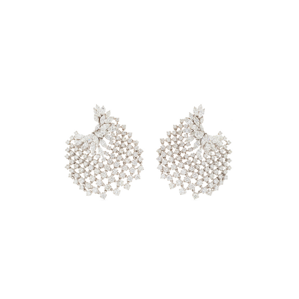 "CHEVALIER COLLECTION" MESH 18K GOLD EARRINGS
