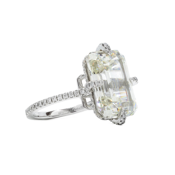"18K White Gold & Diamondlite" Ring