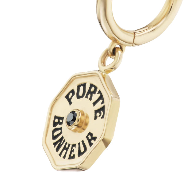 "Wee Porte Bonheur" Hoops Earrings