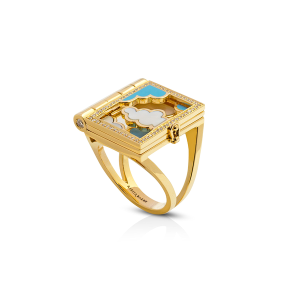"DREAMPEDIA" YELLOW GOLD RING
