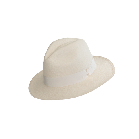 "Montecristi" White/White Panama Hat