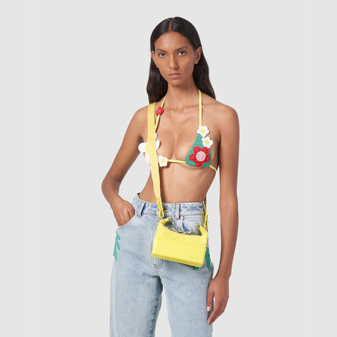Nylon Mathilda Yellow Bag