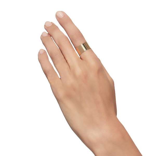 "Plate 10mm" 18K Yellow Gold Ring