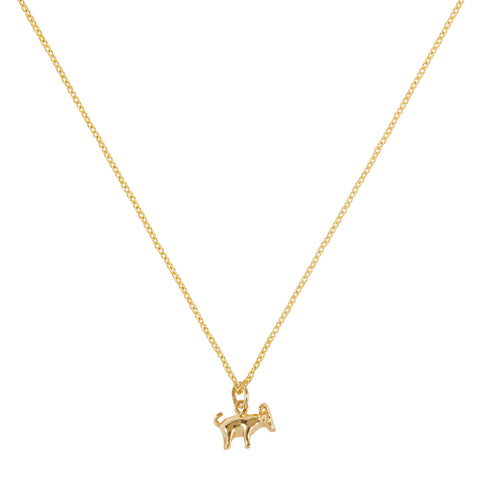 "TINY GOAT" 18K SIAM YELLOW GOLD NECKLACE