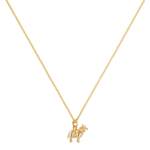 "TINY OX" 18K SIAM YELLOW GOLD NECKLACE